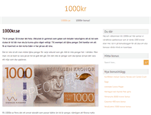 Tablet Screenshot of 1000kr.se